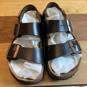 Women’s Birkenstock “Milano” Oiled Leather Sandal